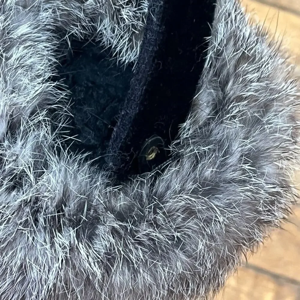 Girls' One Size Earmuffs Genuine Rabbit Fur